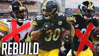 REBUILDING THE Antonio Brown amp LeVeon BellLess PITTSBURGH STEELERS Madden 19 [upl. by Bernette]