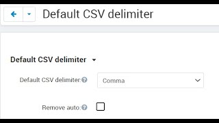 DATAROU Default CSV delimiter [upl. by Haret]