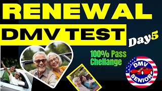 California DMV Senior Renewal Test 2024 [upl. by Yrhcaz38]