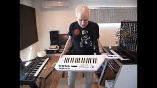 Keyboard Magazine Alesis Vortex Keytar Review Accelerometer Fun [upl. by Campball]