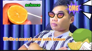 Jemer  Mysterious things you dont know about lemon viết mật mã với quả chanh  survival camping [upl. by Aralc]