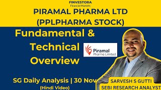 PIRAMAL PHARMA LTD  Fundamental amp Technical Overview 30 NOV  SG Daily Analysis [upl. by Doownelg]