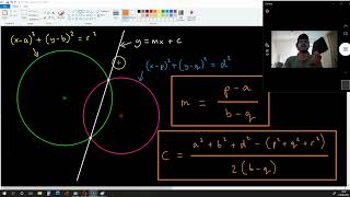 How to Find the Intersection Points of Two Circles with Different Centres and Radiuses [upl. by Suiramad]