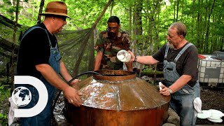 Richard Joins Mark And Digger To Make Cherry Cognac  Moonshiners [upl. by Walther]