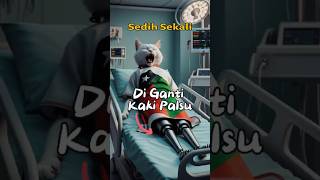 Menyedihkan Kaki Model Kucing Palestina Di Amputasi 🥺😱 cat cute kitten rabbit kelinci kucing [upl. by Yraillih]