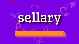 SELLARY  HOW TO SAY SELLARY sellary [upl. by Anitnamaid177]