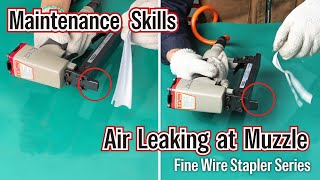 Fine Wire Stapler RepairHow to Fix Air Leaking at Muzzle [upl. by Venetis]