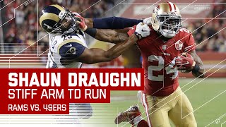 Shaun Draughn Stiff Arms His Way into the End Zone  Rams vs 49ers  NFL [upl. by Lockhart]