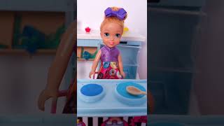 Annie makes DIY Birthday Cake🎂 dolls shorts birthdaycake [upl. by Ettedranreb541]