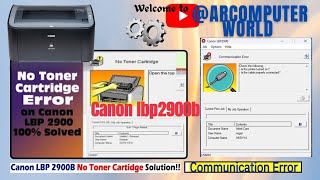 CANNON LBP2900B NO TONER CARTRIDGE ISSUE 😩😩 ARCOMPUTERWORLD canon printerservice viralvideo [upl. by Thurnau720]