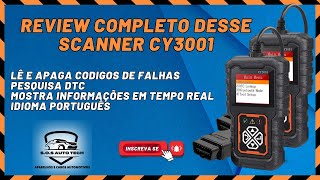 REVIEW Scanner CY3001 Leitor de Códigos Automotivo Obd2  Veja as funções completas dele 79 obd2 [upl. by Monah]