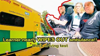 Jamies Mock Driving Test  Nearly WIPES OUT an Ambulance [upl. by Leonore]