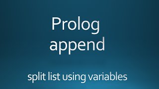 prolog split list [upl. by Caniff]