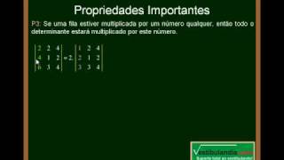 Matemática  Aula 20  Determinantes  Parte 8 [upl. by Anikram]