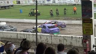 2024 Fonda Fair Saturday 12pm Demolition Derby Heat 1 V6 [upl. by Lanuk]