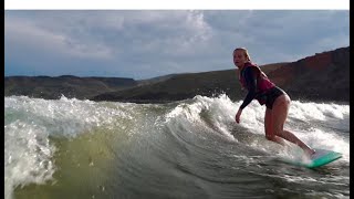 Wakesurf behind a competition Ski Boat [upl. by Joceline]