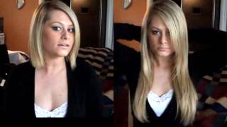 How To Clip Hair Extensions In Short Hair [upl. by Nivlen703]