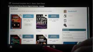 Kindle Fire How to download Audiobooks using Overdrive App [upl. by Pazia]