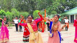 Independence day special dance  Jhumpura high school Girls viral dance  August 15 song [upl. by Ailegnave]