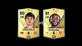 FELIX VS RAHEM STERLING FIFA Mobile CARDS [upl. by Ramuk868]