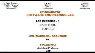 LAB EXPERIMENT  3UML DIAGRAMS  SEQUENCE [upl. by Demetria]