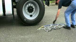 Laclede Chain Manufacturing Heavy Truck Hoop Chain Installation [upl. by Crutcher]