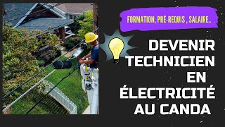 Le Métier de Technicien Électrique au Canada formationsalairespré requis… [upl. by Yrem761]