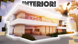 Minecraft Tutorial Modern Beach Mansion 2 Interior 4K UHD [upl. by Sacha]