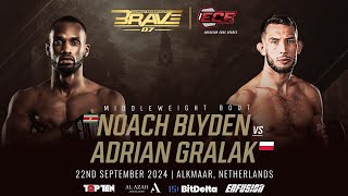 Fight Breakdown  Noach Blyden VS Adrian Gralak  BRAVE CF 87  Alkmaar Netherlands [upl. by Willms]