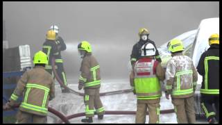 Garage Workshop Fire  Bognor Regis 2013 Media Rushes [upl. by Inge]