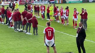 Vivianne Miedema farewell speech at Arsenals last game of the season [upl. by Inalan]