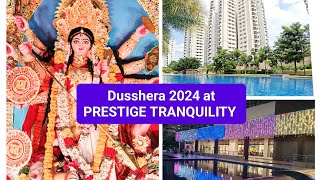 Durga Puja Festival at Prestige Tranquility Bangalore [upl. by Notlehs]