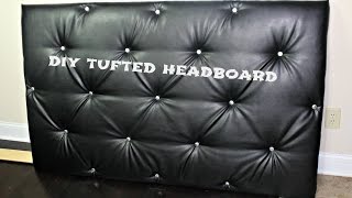 DIY Tufted Headboard No sewing method [upl. by Eiramannod]