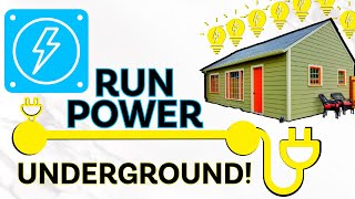 How to Run Underground Power to a Shed the Easy Way [upl. by Nilyad91]