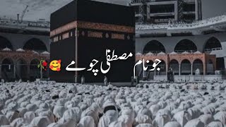 Jo Name Mustafa chume 🥰🤲Heart touching naat sharifBeautifulNaatlover35 [upl. by Alleynad]