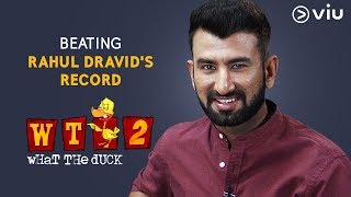 Pujara About Beating Rahul Dravids Record  What The Duck Season 2  Vikram Sathaye  Viu India [upl. by Diver]