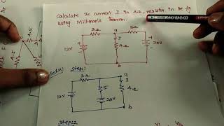 Millmans Theorem  3 problems  in Tamil [upl. by Mandy]