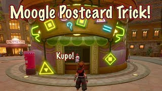 Kingdom Hearts 3  Moogle Postcard Trick  Easy Way to get Orichalum Lucky Ring and more [upl. by Hayton843]