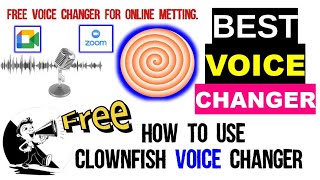 How To install and use Clownfish Voice Changer  Best and free voice changer application for windows [upl. by Hesta]