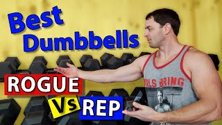 Rogue vs Rep Fitness Dumbbells Comparison Review amp Impressions [upl. by Nairod488]