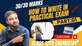 How to write in chemistry practical exam practicalexam 12thchemistry a2zpractical991 [upl. by Lazaruk]