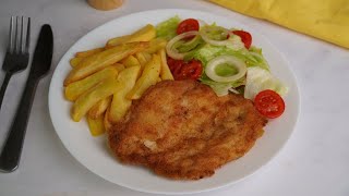 MILANESA DE POLLO EMPANIZADO  FACIL Y RAPIDO [upl. by Eugenle994]