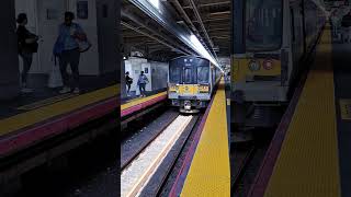 Hempstead Bound M7 LIRR train entering and leaving Jamaica [upl. by Sib]