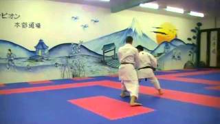 Karate Shotokan kata Bunkai part of Empi and Jion Lefevre Junior [upl. by Derrej3]