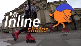 Mr Inline Skater  110mm Triskates freeride  rollerblading [upl. by Dichy]