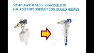 Geberit 110700002 sostituzione del vecchio galleggiante con il 240700001 in 4 minuti [upl. by Aglo]