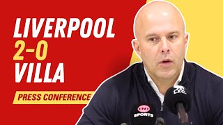 Liverpool 20 Aston Villa  Arne Slot Press Conference [upl. by Ambrogio535]