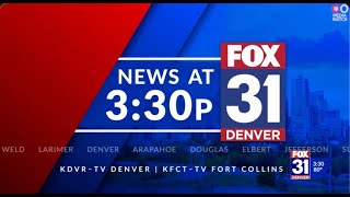 KDVR  FOX31 News at 330PM Open and Full First Newscast  September 16 2024 [upl. by Ferrel]