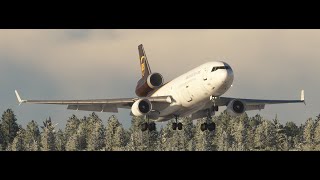 UPS MD11F into Anchorage [upl. by Aicinet]