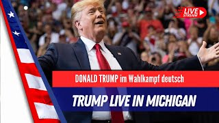 LIVE Trump MAGA Rally in Michigan [upl. by Ellerad]